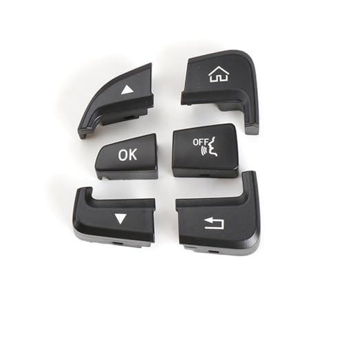 GMVGKLCPCF Auto-Multifunktions-Lenkrad-Steuerschalterknopf Passend for Mercedes Fit for Benz C GLC Klasse W205 W253 C200 C300 0999050200 0999050300(Black Left) von GMVGKLCPCF