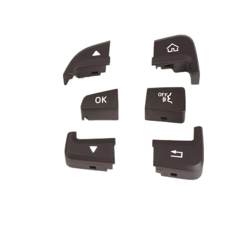GMVGKLCPCF Auto-Multifunktions-Lenkrad-Steuerschalterknopf Passend for Mercedes Fit for Benz C GLC Klasse W205 W253 C200 C300 0999050200 0999050300(Brown Left) von GMVGKLCPCF