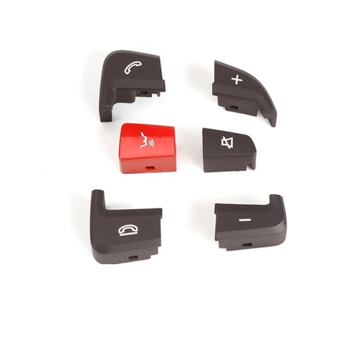 GMVGKLCPCF Auto-Multifunktions-Lenkrad-Steuerschalterknopf Passend for Mercedes Fit for Benz C GLC Klasse W205 W253 C200 C300 0999050200 0999050300(Right Brown Red) von GMVGKLCPCF