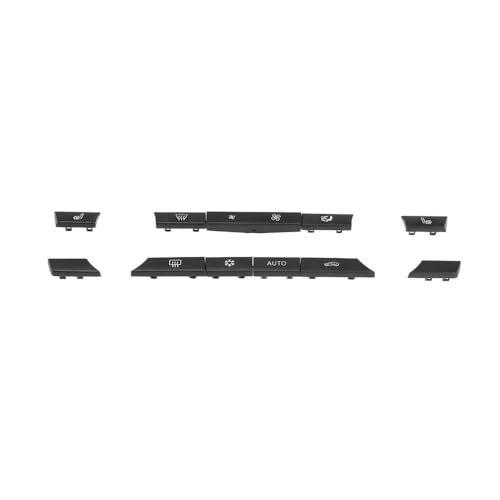 GMVGKLCPCF Autokonsole Armaturenbrett Klimaanlage Schalter Tasten Schlüsselkappen Reparatursatz Ersatz Passend for BMW 5 6 7 Serie F10 F02 F07(11pcs Model A) von GMVGKLCPCF