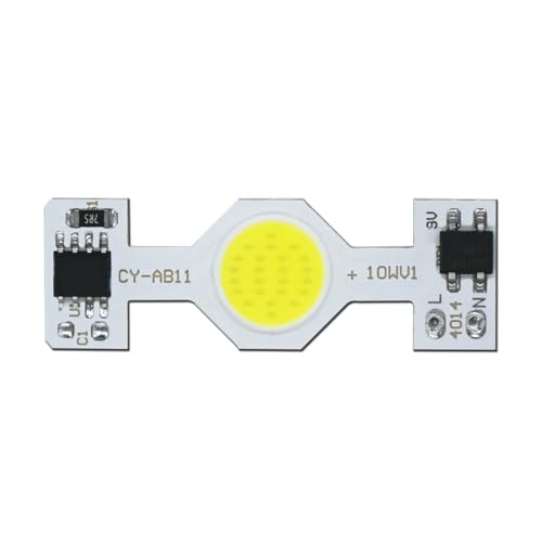 GMVGKLCPCF LED Auto Licht Cob Chip AC220-240V 5W 10W COB LED Streifen Lampe Licht Weiß Quelle for DIY LED Matrix Chip An Bord Spolighting(10W 220V white,10pieces) von GMVGKLCPCF