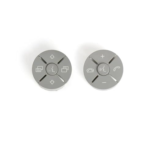 GMVGKLCPCF W251 W164 Auto Links Rechts Multifunktions-Lenkrad-Tastensatz Telefon-Sprachsteuerungstasten Passend for Benz W219 W230 W171 1648700558(Gray 1 Pair) von GMVGKLCPCF