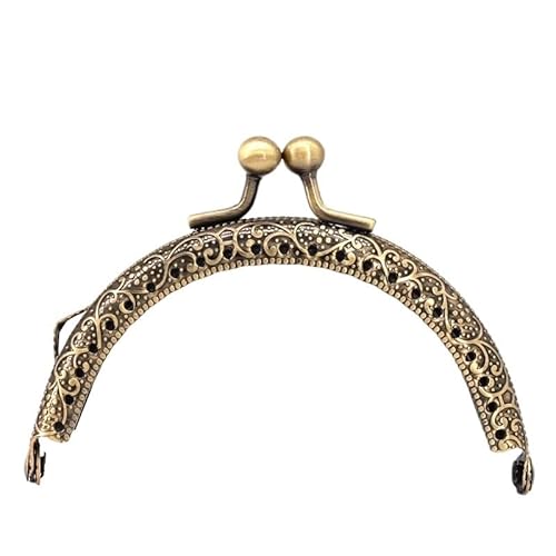 10 Stück Halbrunde Metallverschlüsse für Handtasche, Nähen, Handwerk, Nähen, Abwasserbeutel, Zubehör für Handtaschenherstellung (Bronze) von GMVZGQW