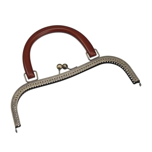 Frame Kiss Clasp Lock Retro Metal Purse Frames 27cm Kiss Lock Clasp Frame Embossed Clutch Frame for Coin Purse DIY Bag Accessories for Purse Making (Rose Gold) von GMVZGQW