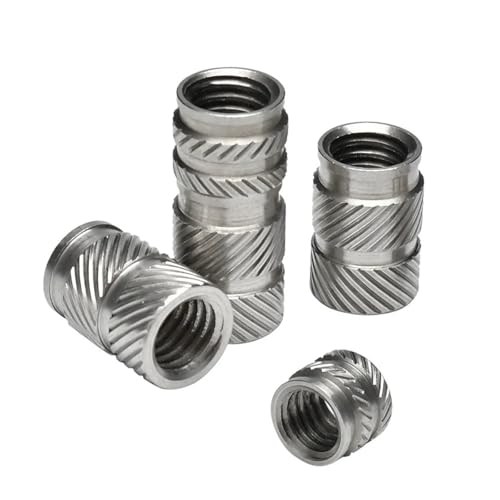 M2,5 M4 M5 M6 M8 M10 304 Edelstahl-Einsatz-Gewindemutter Wärme-Set Heißschmelzspritzguss-Einbettungsmutter für 3D-Drucker (3,0 mm, M2 (OD 3,6 mm), 50 Stück von GMVZGQW