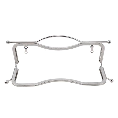 Metallrahmen für Handtaschengriff, Tasche, Handtaschen-Zubehör, Metallverschluss für Handtaschenherstellung (Silber) von GMVZGQW