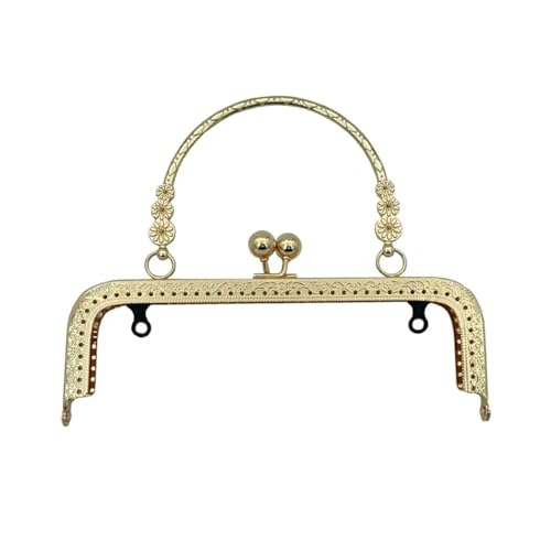 Retro Metall Handtaschenverschluss für Handtaschenherstellung Handtaschen (Gold, 18 cm) von GMVZGQW