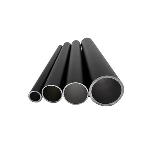Schwarzes Aluminiumrohr, Außendurchmesser 6 mm bis 30 mm, hartes, gerades Aluminiumrohr, lackierte Oberflächentoleranz 0,3 mm für Heimwerker (40 cm, Außendurchmesser 16 x 1) von GMVZGQW