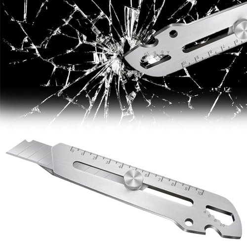1Pcs Mehrzweck Gebrauchsmesser Schweres Mehrzweck Gebrauchsmesser Sternstimme Cuttermesser Edelstahl Cuttermesser 6-in-1-Mehrzweck-Gebrauchsmesser für Den Innen- und Heimwerkerbereich von GMXJGZ