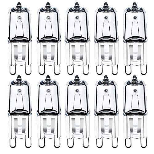 GMY G9 Halogenlampen 34W G9 Kapselglühlampen 230V 2800K Warmweiß Dimmbar 10er Pack von GMY