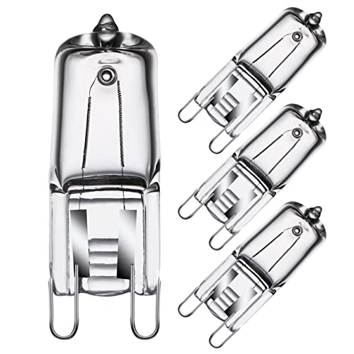 GMY Halogen G9 Backofenlampe 40W 230V G9 Backofen Glühbirne für Ofen- und Mikrowellenherd-Glühbirnenanwendungen 300°C Hitzetolerante Glühbirnen 4er-Pack Warmweiß von GMY
