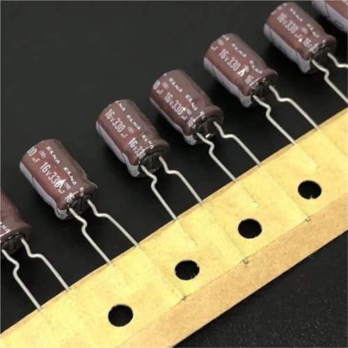 10 stücke/100 Stücke 330uF 16V RA2 8x 11,5mm 16V330uF Audio Kondensator Braun DIY(10PCS) von GNAFIWEW