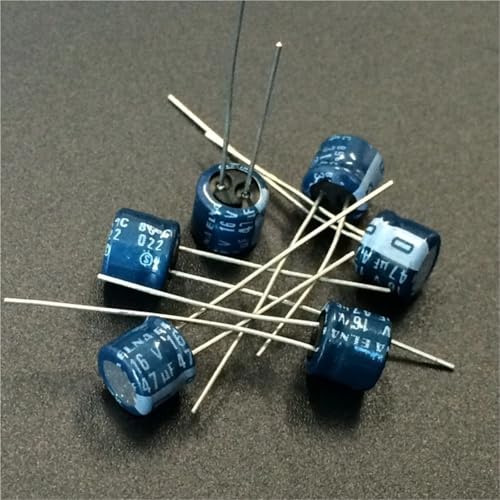 20 Stück/100 Stück 6,3 x 5 mm Low Profile 16V47uF Audio-Aluminium-Elektrolytkondensator(100Pcs) von GNAFIWEW