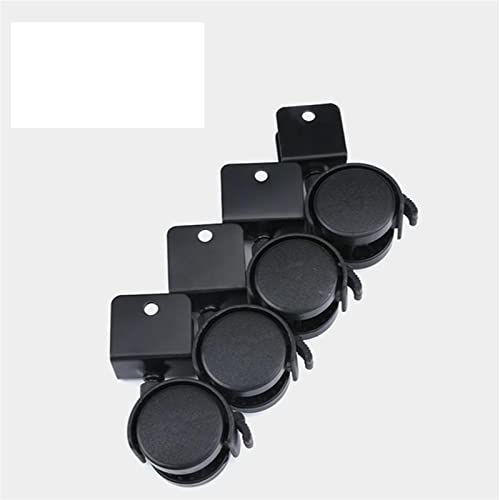 4Pcs 1,5 Zoll U-förmigen Schiene Universal Rad Möbel Stuhl Caster Band Bremse Büro Computer Schreibtisch(With Brake,25mm) von GNAFIWEW