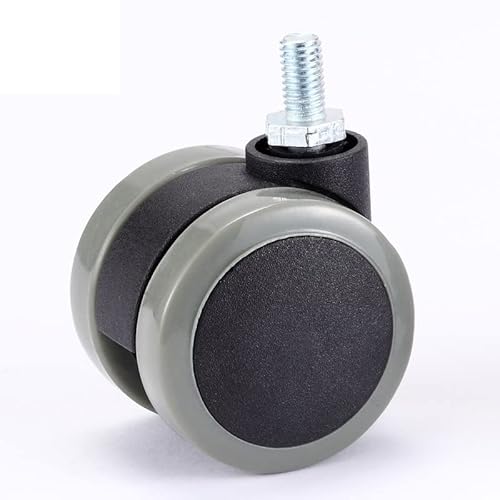 4Pcs Universal Möbel Rad 50mm Caster 2 Zoll Heavy Duty 360 Drehbare Stumm Swivel Castor(Screw without Brake) von GNAFIWEW