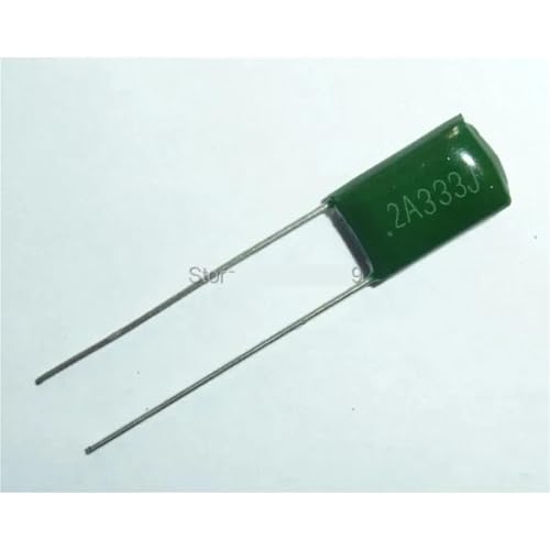 50 Stück/200 Stück Mylar-Filmkondensator 100 V 2A333J 0,033 uF 33 nF 2A333 5% Polyester-Filmkondensator(200Pcs) von GNAFIWEW