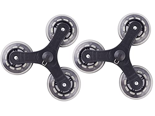 Dreieckrahmen Rad Kletterräder Rollen mit Lager for Räder Wagen Möbel Caster 2Pcs(PVC frame) von GNAFIWEW