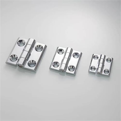 M5 M6 Conceld Scharnier 50 * 50 60 * 60 40 * 40mm Tür Scharniere Chrom Schwarz Finish 1 stücke(Silver,50 * 50) von GNAFIWEW