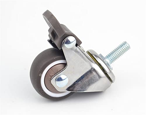 Stumme Räder Rollen Rad Mit Bremse Rad Bär 20 30 40kg for Möbel Home Hardware 1Pcs(2 inch) von GNAFIWEW