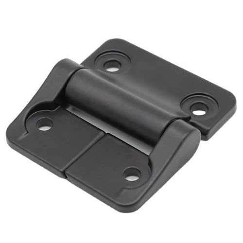 Verstellbares Türscharnier aus schwarzer, glatter, pulverbeschichteter Zinklegierung for Schränke mit zufälligem Anschlagscharnier, 1 Stück(N.m/1.4 ±20%) von GNAFIWEW