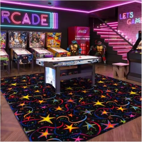 GNALEIEOG American 3D Neon Vision Crystal Velvet Teppich Bodenmatte Bar Lounge Dekoration Fußmatte 80×120cm GNALEIEOG American 3D Neon Vision Crystal Velvet Teppich Bodenmatte Bar Lounge Dekoration Fußmatte 80×120cm von GNALEIEOG