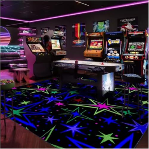 GNALEIEOG American 3D Neon Vision Crystal Velvet Teppich Bodenmatte Bar Lounge Dekoration Fußmatte 80×150cm GNALEIEOG American 3D Neon Vision Crystal Velvet Teppich Bodenmatte Bar Lounge Dekoration Fußmatte 80×150cm von GNALEIEOG