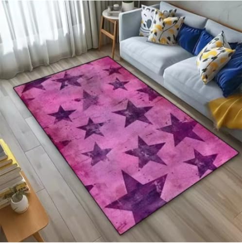 GNALEIEOG Carpet Star Geometrischer Teppich Teppiche für Wohnzimmer Teppich Esszimmer Teppiche für Schlafzimmer Dekoration Geschenk 100×160cm von GNALEIEOG