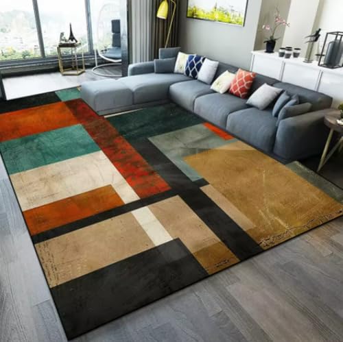 GNALEIEOG Geometrischer Wohnzimmerteppich, Moderne nordische Fußmatte, Sofa, Flur, Teppich, Heimdekoration, 60 × 90 cm GNALEIEOG Geometrischer Wohnzimmerteppich, Moderne nordische Fußmatte, Sofa, Flur, Teppich, Heimdekoration, 60 × 90 cm von GNALEIEOG