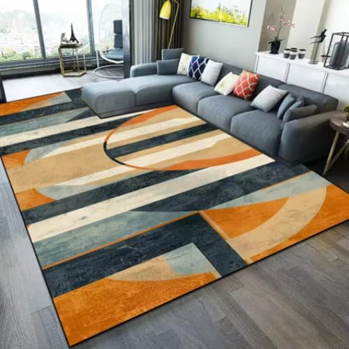 GNALEIEOG Geometrischer Wohnzimmerteppich, Moderne nordische Fußmatte, Sofa, Flur, Teppich, Heimdekoration, 80 × 120 cm GNALEIEOG Geometrischer Wohnzimmerteppich, Moderne nordische Fußmatte, Sofa, Flur, Teppich, Heimdekoration, 80 × 120 cm von GNALEIEOG