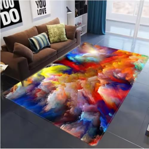 GNALEIEOG Rutschfester Teppich mit Galaxie-Weltraumsternen, für Schlafzimmer, Wohnzimmer, dekorative Bodenmatte, Fußmatte, 80 x 150 cm GNALEIEOG Rutschfester Teppich mit Galaxie-Weltraumsternen, für Schlafzimmer, Wohnzimmer, dekorative Bodenmatte, Fußmatte, 80 x 150 cm von GNALEIEOG