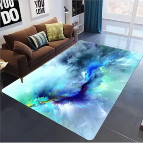 GNALEIEOG Rutschfester Teppich mit Galaxie-Weltraumsternen, für Schlafzimmer, Wohnzimmer, dekorative Bodenmatte, Fußmatte, 80 x 150 cm GNALEIEOG Rutschfester Teppich mit Galaxie-Weltraumsternen, für Schlafzimmer, Wohnzimmer, dekorative Bodenmatte, Fußmatte, 80 x 150 cm von GNALEIEOG