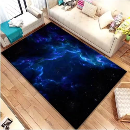 GNALEIEOG Rutschfester Teppich mit Galaxie-Weltraumsternenmotiv für Schlafzimmer, Wohnzimmer, dekorative Bodenmatte, Fußmatte, 60 × 90 cm GNALEIEOG Rutschfester Teppich mit Galaxie-Weltraumsternenmotiv für Schlafzimmer, Wohnzimmer, dekorative Bodenmatte, Fußmatte, 60 × 90 cm von GNALEIEOG
