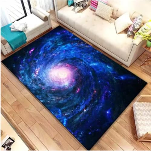 GNALEIEOG Rutschfester Teppich mit Galaxie-Weltraumsternenmotiv für Schlafzimmer, Wohnzimmer, dekorative Bodenmatte, Fußmatte, 60 × 90 cm GNALEIEOG Rutschfester Teppich mit Galaxie-Weltraumsternenmotiv für Schlafzimmer, Wohnzimmer, dekorative Bodenmatte, Fußmatte, 60 × 90 cm von GNALEIEOG