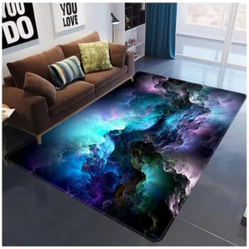 GNALEIEOG Rutschfester Teppich mit Galaxie-Weltraumsternenmotiv für Schlafzimmer, Wohnzimmer, dekorative Bodenmatte, Fußmatte, 60 × 90 cm GNALEIEOG Rutschfester Teppich mit Galaxie-Weltraumsternenmotiv für Schlafzimmer, Wohnzimmer, dekorative Bodenmatte, Fußmatte, 60 × 90 cm von GNALEIEOG