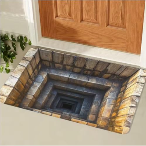 GNALEIEOG Teppich 2D Planar Illusion Fußmatte rutschfeste Willkommens-Fußmatte 80×150cm GNALEIEOG Teppich 2D Planar Illusion Fußmatte rutschfeste Willkommens-Fußmatte 80×150cm von GNALEIEOG