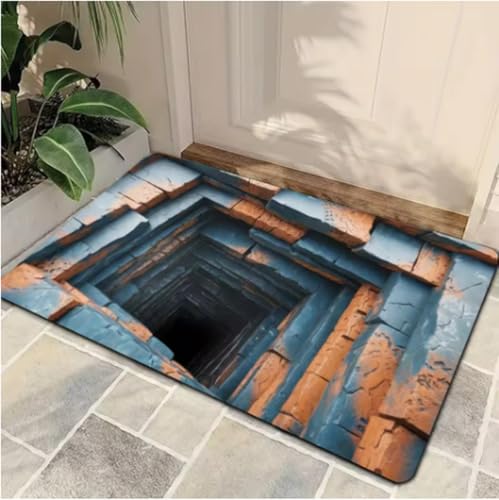 GNALEIEOG Teppich Steinbruch Illusion Bodenmatte - Kreativ und Oberfläche für Küche Zuhause Veranda Balkon Badezimmer Dekor 100×160cm GNALEIEOG Teppich Steinbruch Illusion Bodenmatte - Kreativ und Oberfläche für Küche Zuhause Veranda Balkon Badezimmer Dekor 100×160cm von GNALEIEOG