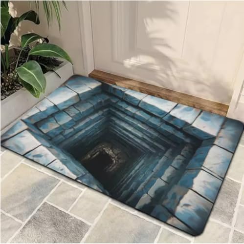 GNALEIEOG Teppich Steinbruch Illusion Bodenmatte - Kreativ und Oberfläche für Küche Zuhause Veranda Balkon Badezimmer Dekor 80×150cm GNALEIEOG Teppich Steinbruch Illusion Bodenmatte - Kreativ und Oberfläche für Küche Zuhause Veranda Balkon Badezimmer Dekor 80×150cm von GNALEIEOG
