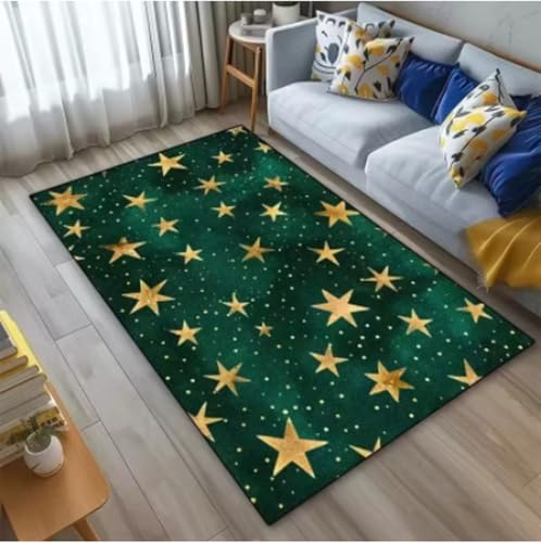 GNALEIEOG Teppich Stern Geometrischer Teppich Teppiche Für Wohnzimmer Teppich Esszimmer Teppiche Für Schlafzimmer Dekoration Geschenk 160x230cm von GNALEIEOG