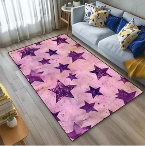 GNALEIEOG Teppich Stern Geometrischer Teppich Teppiche Für Wohnzimmer Teppich Esszimmer Teppiche Für Schlafzimmer Dekoration Geschenk 160x230cm von GNALEIEOG