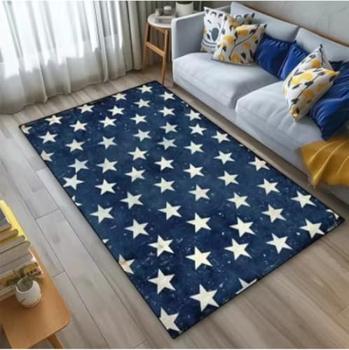 GNALEIEOG Teppich Stern Geometrischer Teppich Teppiche Für Wohnzimmer Teppich Esszimmer Teppiche Für Schlafzimmer Dekoration Geschenk 160x230cm von GNALEIEOG