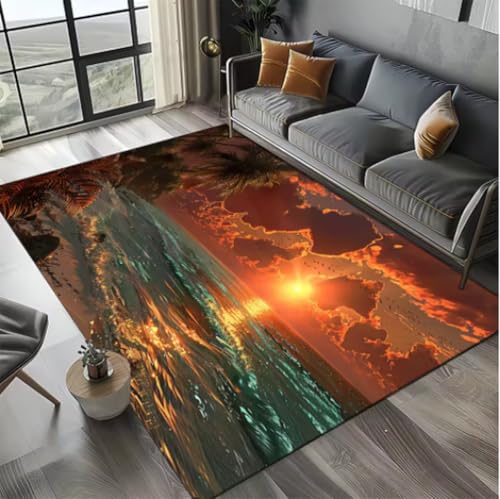 GNALEIEOG Teppich mit Meereswasser, Strand, Riff, Naturlandschaft, Heim-Sofa-Dekor, rutschfeste Bodenmatte, 160 x 230 cm GNALEIEOG Teppich mit Meereswasser, Strand, Riff, Naturlandschaft, Heim-Sofa-Dekor, rutschfeste Bodenmatte, 160 x 230 cm von GNALEIEOG