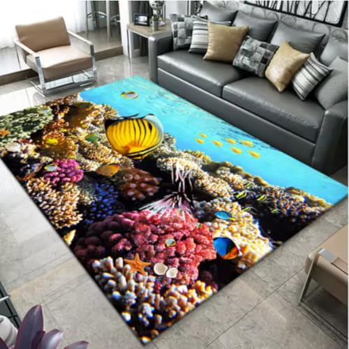 GNALEIEOG Vision Unterwasserwelt Schlafzimmerteppich, rutschfest, Wohnzimmer-Sofa-Teppich, Flur, Badezimmermatte, 200 x 300 cm GNALEIEOG Vision Unterwasserwelt Schlafzimmerteppich, rutschfest, Wohnzimmer-Sofa-Teppich, Flur, Badezimmermatte, 200 x 300 cm von GNALEIEOG