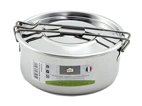 SYNYEY GNA540V04 Aufbewahrungsbox Vivi, 14 cm, Sp14, Edelstahl, Silber/schwarz von SYNYEY