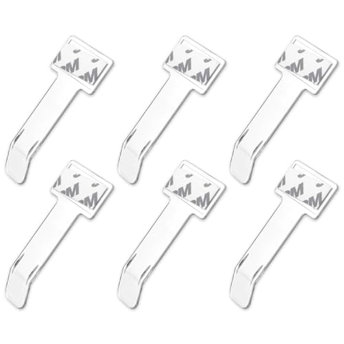 GNALIA 6Pcs Windschutzscheiben-Ticketclip, Parkschein-Clip, Windschutzscheiben-Genehmigungs-Selbstklebender Ticket-Clip, Clip für PKW-, LKW- und Caravan-Genehmigungen, Tickets und Rechnungen von GNALIA