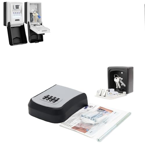 GNAUMORE Key Safe Wall Mounted,Key Safe with Number Code,Outdoor Key Safe Waterproof Robust Key Box,with Combination Code Robust for Replacement Home Keys Garage School Office 1PC GNAUMORE Key Safe Wall Mounted,Key Safe with Number Code,Outdoor Key Safe Waterproof Robust Key Box,with Combination Code Robust for Replacement Home Keys Garage School Office 1PC von GNAUMORE