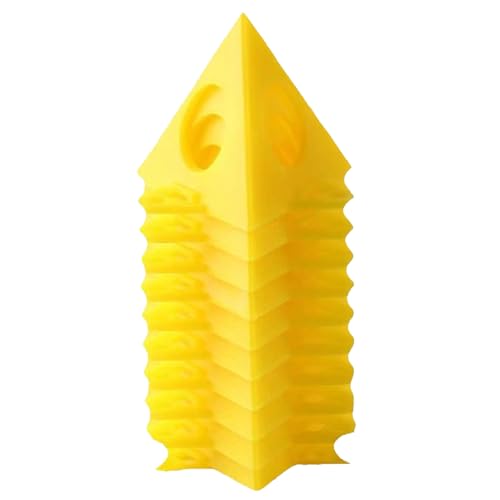 GNAUMORE Pyramidenständer Maler,Maler Pyramiden Ständer,Maler-Pyramiden Gelbe Kegelständer,Kunststoffpyramide,Gelber Kegel Ständer,Stützständer für Schranktüren,Kunsthandwerk von GNAUMORE