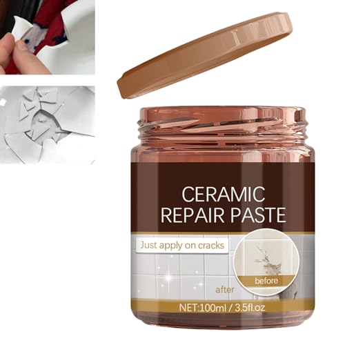 GNAUMORE Reparaturpaste für Keramikfliesen,Porzellan Risse Reparaturpaste,Keramikfliesen Reparaturpaste,Reparatur Von Rissen In Keramikfliesen,Schnelles Reparieren Von Fliesensplittern Und Kratzern von GNAUMORE