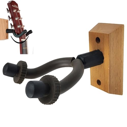 Gitarrenhalterung,Gitarrenhalter für Die Wand,Schwarzer Gitarren-Haken-Halter für Bass,Wandhalter Gitarrenständer,Gitarre Wandhalterung für Wand,Gitarrenhalter für Bass,Gitarrenbügelhaken für Gitarren von GNAUMORE