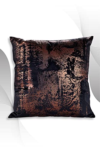 GNC ELEGANCE Größenoptionen Schwarzer Kupfer-Kissenbezug Dekoratives gemustertes weiches Wohnzimmersofa aus Samt von GNC ELEGANCE