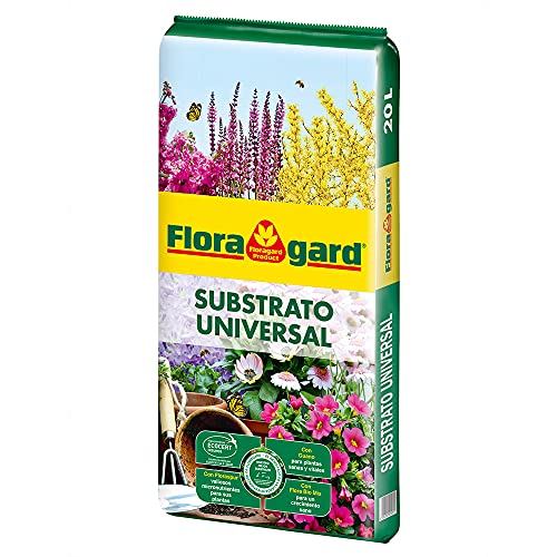 GNCGarden Floragard Blumenerde Universalsubstrat, 20 Liter, Bio-Substrat, gebrauchsfertig zum Umpflanzen von Zimmerpflanzen, Balkon und Behältern. Der natürliche Dünger aktiviert das Leben des Bodens von GNCGarden